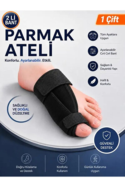 1 Çift Ayak Ateli Medikal Halluks Valgus Gece Başparmak Ateli Ayak Başparmak Düzeltici Aparat