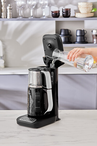 Karaca Robotea Pro Quartz 4 in 1 Konuşan Çay Makinesi Black Chrome