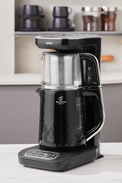 Karaca Robotea Pro Quartz 4 in 1 Konuşan Çay Makinesi Black Chrome