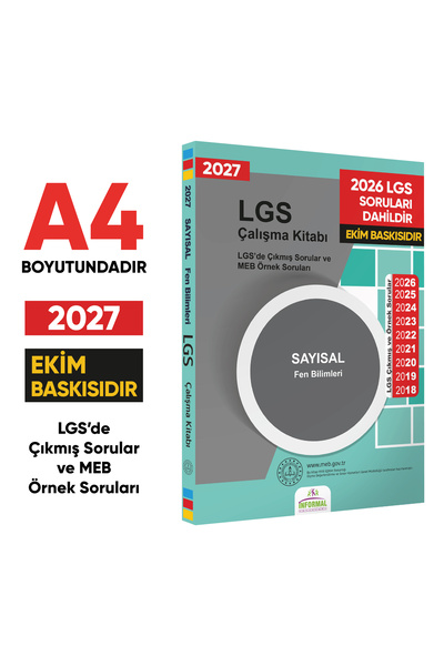Karakutu Yayınları 2027 LGS 8.Sınıf Çıkmış ve MEB Örnek Soruları Fen Bilimler...