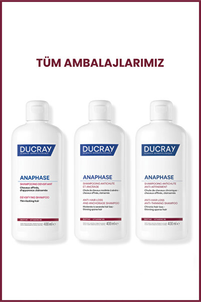 Ducray Anaphase Densifying Saç Dökülmesine Karşı Şampuan İncelmiş ve Seyrekleşmiş Saçlar için 400 ml