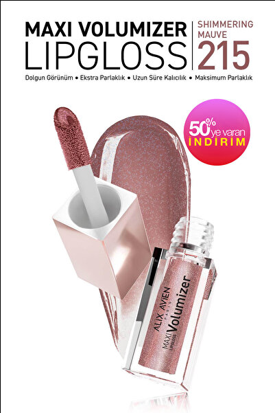 Alix Avien Maxivolumizer Lipgloss 215 - Shimmering Mauve - Kalıcı ve Nemlendi...