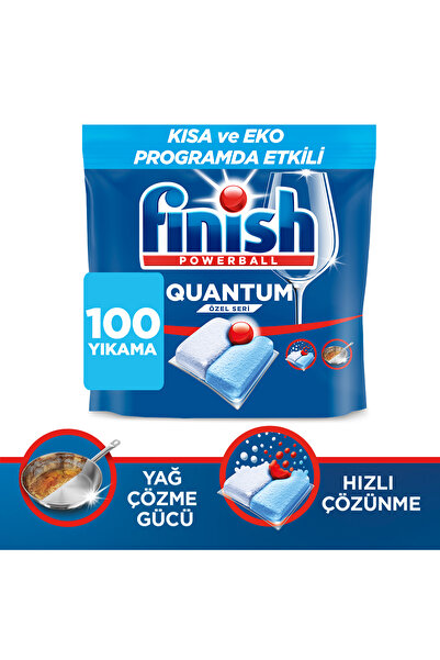 Finish Quantum Özel Seri Bulaşık Makinesi Deterjanı Kapsül Tablet 100 Adet