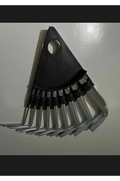 Kenet Ticaret 9'lu Metal Alyan Anahtar Seti (BİRER ADET 2MM-2,5MM-3MM-3,5MM-4...