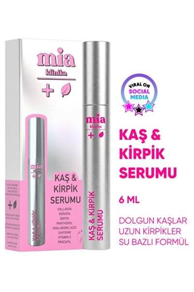 mia klinika Su Bazlı Güçlendirici Keratin ve Biotin İçeren Besleyici Kaş Ve K...