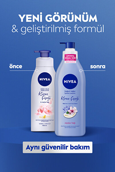 NIVEA Kiraz Çiçeği Kokulu Nemlendirici Vücut Losyonu 400 ml