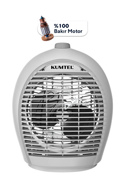 KUMTEL Fanlı Isıtıcı 2000 W LX-6331 Gri