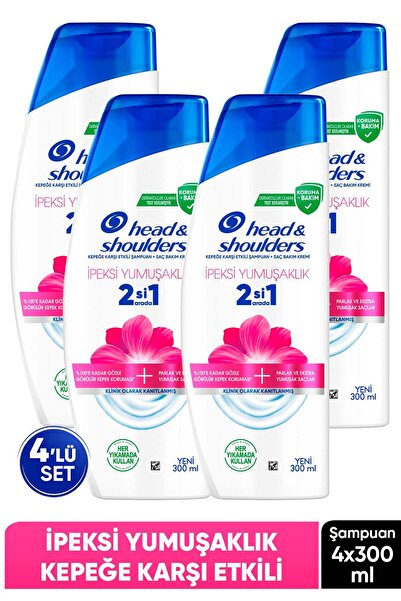 Head & Shoulders İpeksi Yumuşaklık 2'si 1 Arada Kepek Karşıtı Şampuan 300 ml ...