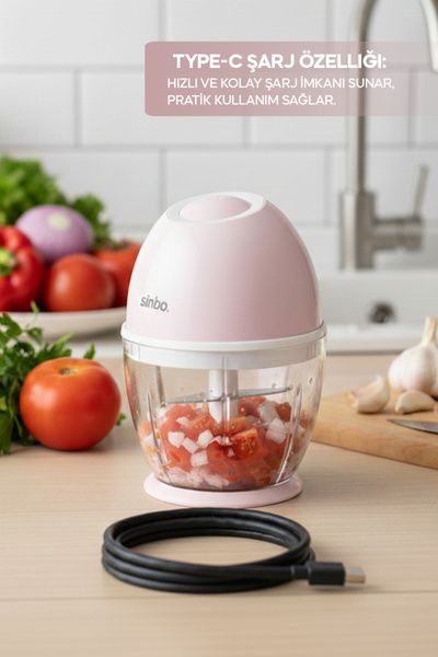 Sinbo SHB-7503 Şarjlı Kablosuz Rondo – Paslanmaz Çelik Bıçaklı