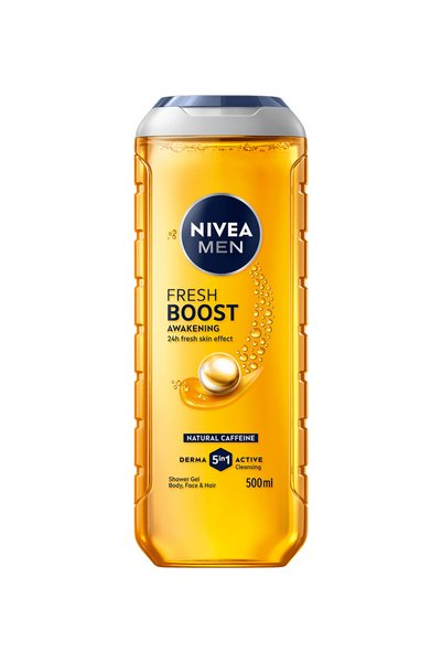 Nivea Men Men Active Energy Gel de duș cu extract de Guarana, 500 ml