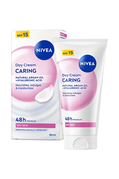 NIVEA Cremă de zi nutritivă pentru piele uscată cu SPF 15, 50 ml