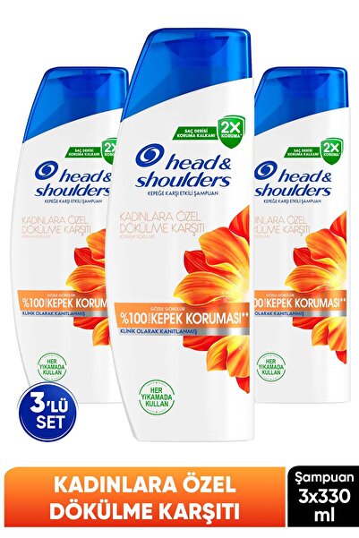 Head & Shoulders Kadınlara Özel Saç Dökülmesi ve Kepek Karşıtı Şampuan 330 ml...