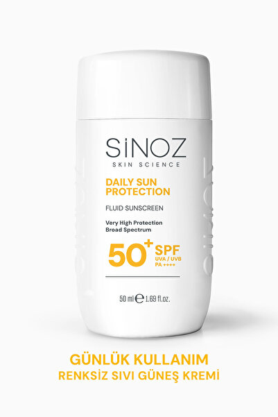 SİNOZ SPF50+ Günlük Kullanım Sıvı Yüz Güneş Kremi-Yeni Nesil Güneş Filtreleri...