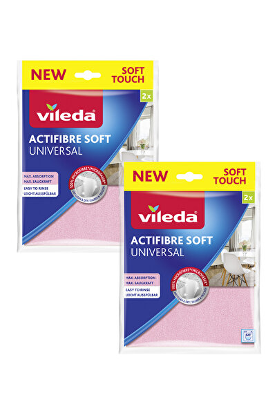 Vileda 2 Paket 2'li Actifibre Mikrofiber Bez
