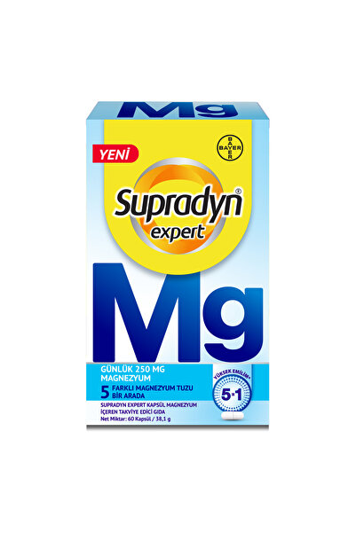 Supradyn Expert Kapsül 5 Farklı Magnezyum İçeren Takviye Edici Gıda