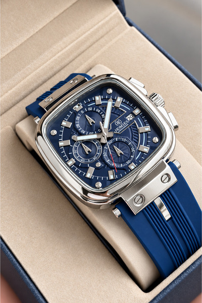 Homies Men's Wristwatch Silicone Square Sport Case with Original Box and Brac...