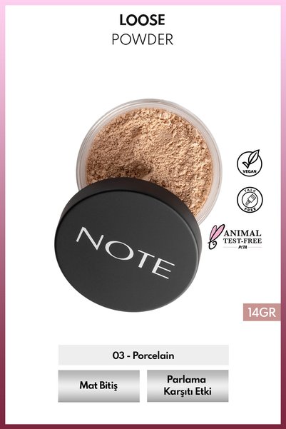 NOTE Loose Powder Makyaj Sabitleyici Matlaştırıcı Toz Pudra 03 Porcelain