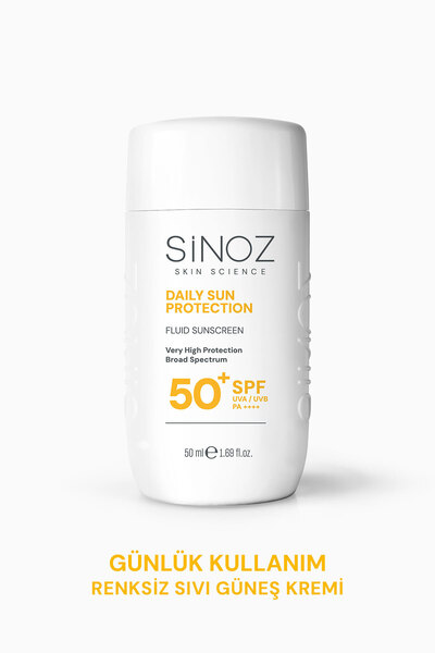 SİNOZ SPF50+ Günlük Kullanım Sıvı Yüz Güneş Kremi-Yeni Nesil Güneş Filtreleri...