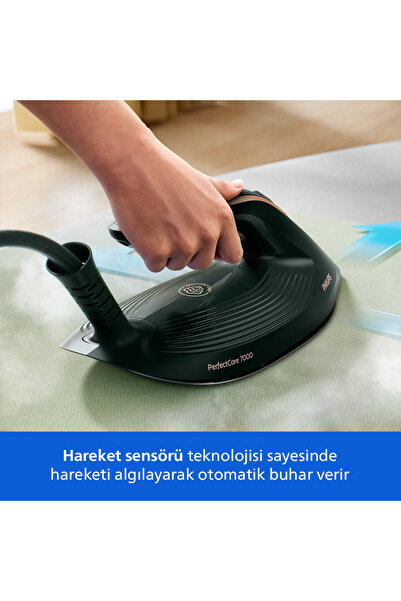 Philips PerfectCare 7000 Serisi Buhar Kazanlı Ütü, Otomatik Buhar, OptimalTEMP, Easy De-Calc, PSG7300/80
