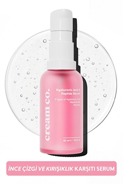 Cream Co. Kırışıklık Karşıtı Peptit Serum | Aydınlatıcı | Niacinamide Hyaluro...
