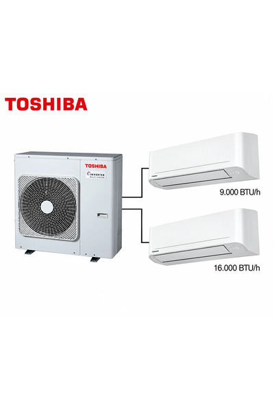 Toshiba 2M Multi Split Klima 9.000+16.000 BTU/h