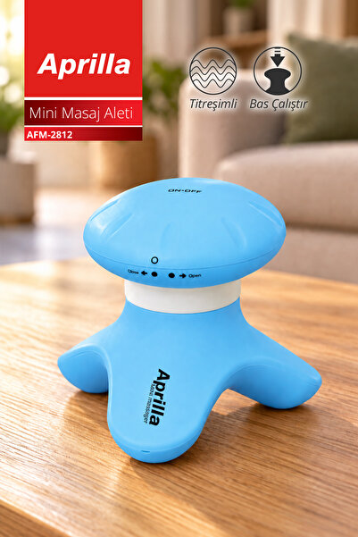 Aprilla AFM-2812 Mini Masaj Aleti Mavi | Titreşimli 3 Ayaklı Tasarım | Hafif ...