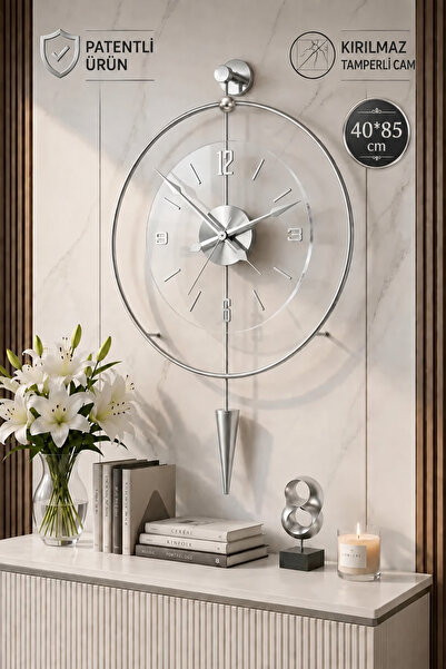 MetaQuartz Aksesuar (40*85 cm) GÜMÜŞ LUXPEN - Quartz Mekanizma - Metal Mobily...