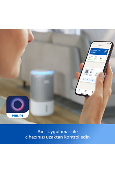 Philips 3400 Serisi Pureprotect 2in1 Hava Temizleyici & Nemlendirici, 78 m2'ye kadar, 650 ml/sa, AC3420/10