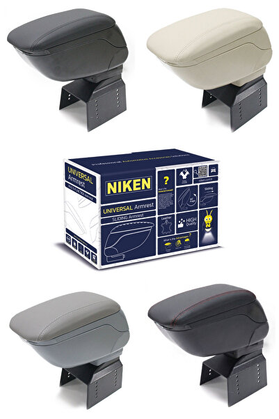 Niken Universal Armrest Sliding Armrest Black - Beige - Gray - Black with Red...