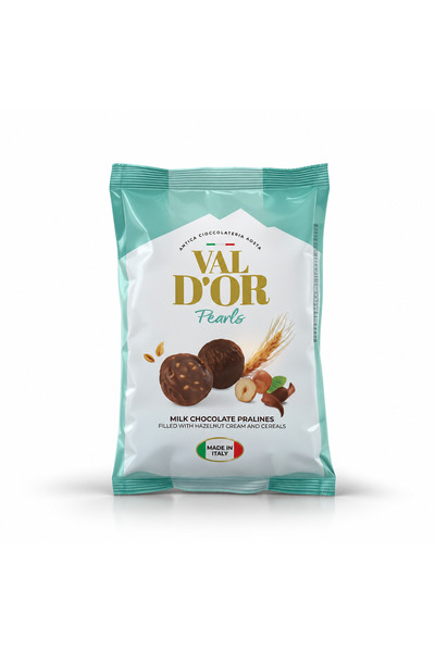 Elvan Val D’or Fındık Kremalı ve Çıtır Gevrek Dolgulu Çikolata 250 Gr. (1 Yeş...