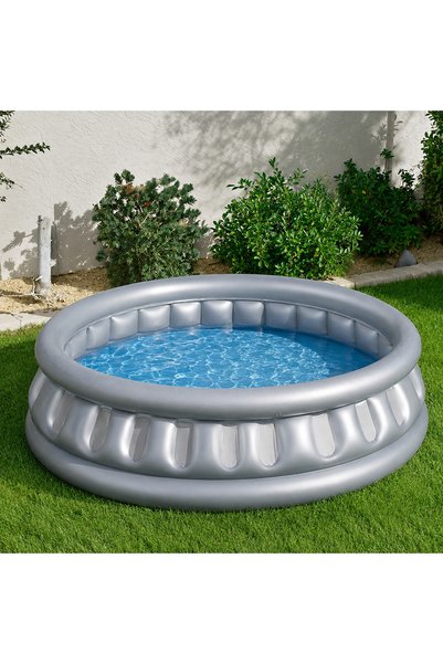 BESTWAY 51080 Şişme Havuz 152x43cm Metalik Gri