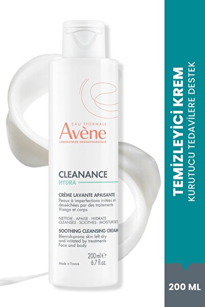Avene Cleanance Hydra Yıpranmış ve Kuru Ciltler için Yatıştırıcı Temizleme Kr...