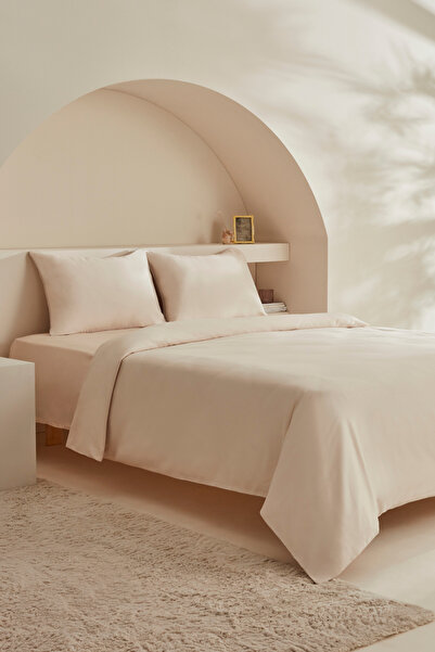 Karaca Home White Collection Vinas 80 Tel %100 Pamuk Çift Kişilik Saten Biyel...
