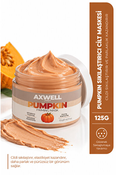 AXWELL PREMIUM Pumpkin Mask - Balkabağı Özlü, Cilt Sıkılaştırma Ve Ultra Neml...