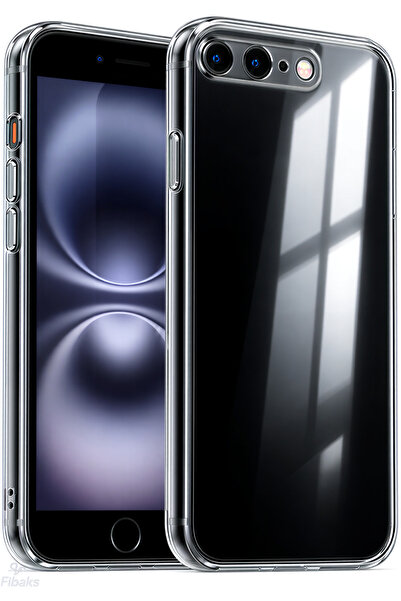 Fibaks iPhone 6 Plus 6s Plus Şeffaf Yumuşak 0.3mm Ince Slim Silikon Kılıf