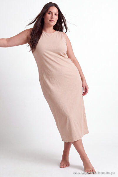 Trendyol Curve Ten Underwear Undershirt/Chemise/Cotton Plus Size Dress Lining...