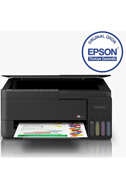 EPSON EcoTank L3350 Wi-Fi Çok Fonksiyonlu Tanklı Yazıcı (Orijinal Siyah Mürekkep Hediyeli)