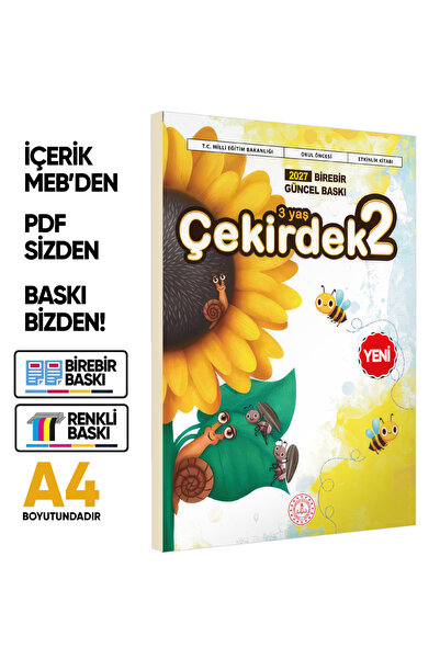 Karakutu Yayınları 2027 3 Yaş Okul Öncesi MEB Etkinlik Kitabı Çekirdek 2 Eğle...