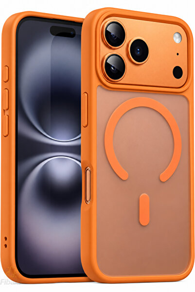 Fibaks iPhone 17 Pro/18 Pro Kılıf Kamera Çıkıntılı Magsafe Şarj Destekli Yumu...