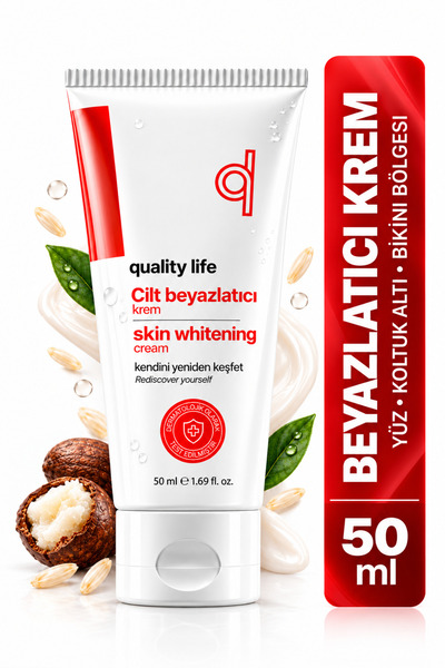 Quality Life Beyazlatıcı Krem Cilt Yüz Koltuk Altı Bikini Bölgesi Dirsek Beya...