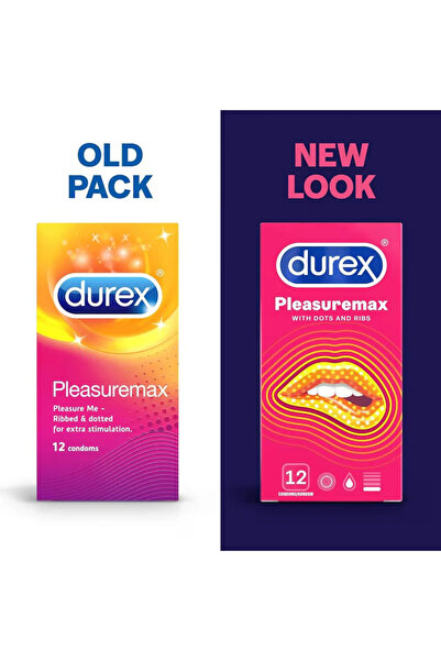 Durex Prezervative Pleasure Max, 12 bucăți