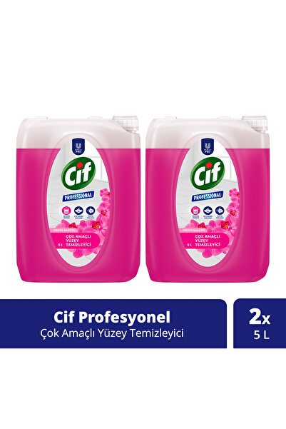 Cif Profesyonel Çok Amaçlı Yüzey Temizleyici Çiçek Bahçesi 5 L X2