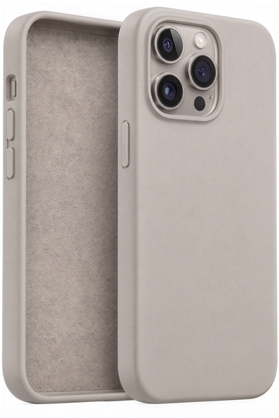 Fibaks iPhone 14 Pro Kılıf Içi Kadife Lansman Silinebilir Renkli Yumuşak Sili...