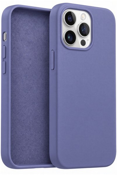 Fibaks iPhone 15 Pro Max Case Velvet Launch Soft Liquid Silicone Camera Prote...
