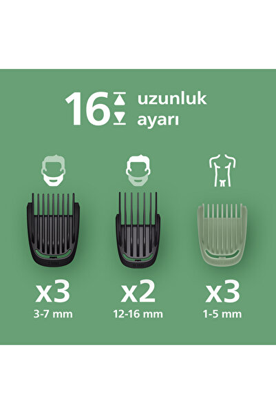 Philips 7000Serisi 13in1, Erkek Bakım Seti,Yüz/Saç/Vücut/Sakal Tıraş Makinesi, Islak&Kuru, MG7922/15