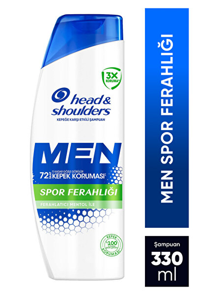 Head & Shoulders Men Spor Ferahlığı Ferahlatıcı Mentol Kepeğe Karşı Etkili Şa...