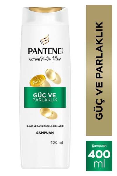 Pantene Pro-V Güç ve Parlaklık, Elektriklenen Cansız Saçlar İçin Şampuan 400 ml