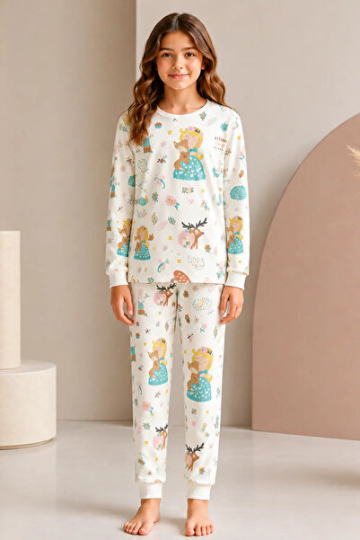 Novelle %100 Pamuk Kız Çocuk Pijama Takımı