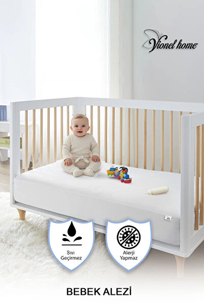Vionel Home %100 Pamuklu, Sıvı Geçirmez Bebek Ve Çocuk Yatak Koruyucu Alez, P...
