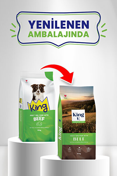 King Biftekli Yetişkin Köpek Maması 10 Kg